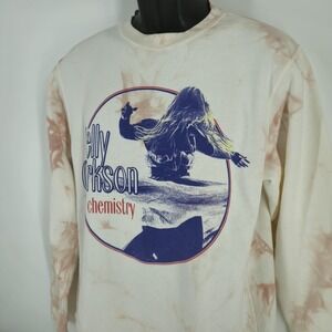 Kelly Clarkson Sweatshirt Men's Size Small Beige Chemistry Tie Dye